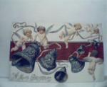A Merry Christmas! Color with Cherubs & Bell