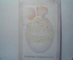 Easter Greetings Cherub Coming out of Egg!