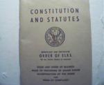 Constitution and Statutes of Elks from 1950