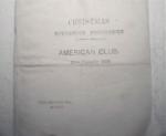 Christmas Souvenir Programme US Club,Burma!
