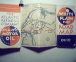 Ohio Road Map from Atlantic Oil! from 1940s! In Color!