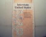 Interstate United States Map from Rand McNally c1986