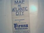 Map of Atlantic City from Vienna Restraunt c1940s