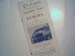 Cunard European Tour Brochure from 1926!