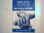 Smooth as Silk Kessler 1960 Football Fan Guide,