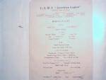 USMS AMERICAN LEGION  Breakfast Menu c1924!