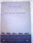 c 1950's GM AUTOMOBILE USER'S GUIDE