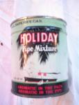 Ca 1950 7oz HOLIDAY PIPE MIXTURE CAN----NICE