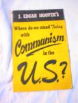 J.Edgar Hoover's Communism in the U.S. 1955