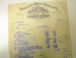 1914 Worrester China Company Shipping Receipt