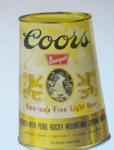 Ca 1950 COORS 12 ounce Paper can map