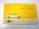 1976 Chevette Owner's Manual