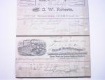 1890 Billhead C.W.Roberts Drug Medicines