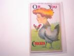 1911 Oh You Chicken Illustration