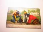 1910 A Quiet Game. Illustrated Post Card