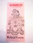 1970's Hotel BALI Beach Ketjak Dance Brochure