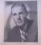 1950's Linen Photo of Randolph Scott