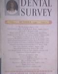 Dental Survey 10/1947 Unusal Cust Formation,Fused Molar