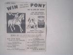 1949 Dash Dog Food Palomino Pony Contest Forum