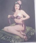 Vintage color print What Do You Say? Beautiful Pin-Up
