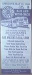 Pacific Electric Motor Coach Los Angeles TimeTable 1944