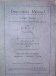 1929 Convention Hymnal Annual Session Uniontown,PA