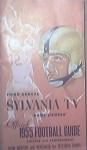 3rd Annual Sylvania TV Offical 1955 Football Guide