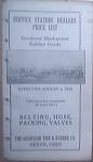 Service Station Dealers Price List Goodyear Rubber 1919