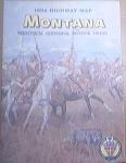 1964 Highway Map MONTANA Territorial Centennial Edition