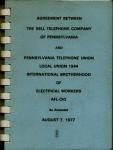 Agreement-Bell Tele Co & PA Tele Union; 1977