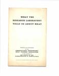 '47 Pa. Meatpackers Assoc. booklet about Meat