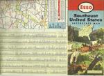 ESSO SOUTHEAST US INTERSTATE MAP 1952