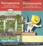 Pennsylvania Road Map 1961 ESSO