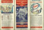 ESSO N.CAROLINA & S.CAROLINA MAP 1940