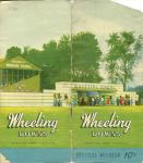 Wheeling Downs Racetrack Official Program Sept.26,1949