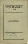 WAR REVENUE LAW PAMPHLET