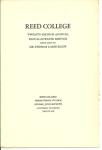 REED COLLEGE 22ND BACCALAUREATE SERVICE 1936