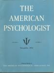 THE AMERICAN PSYCHOLOGIST NOVEMBER,1953