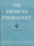 THE AMERICAN PSYCHOLOGIST DECEMBER,1953