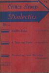 CRITICS GROUP DIALECTICS MARXIST JOURNAL 1937