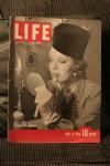 LIFE MAGAZINE JUNE 13,1938 GERTRUDE LAWRENCE COVER