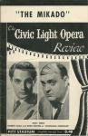 CIVIC LIGHT OPERA PROG. "THE MIKADO" JULY 6-11,1953