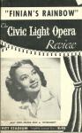 CIVIC LIGHT OPERA PROG."FINIAN'S RAINBOW" 06/18-23,1951