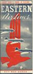 EASTERN AIRLINES TIMETABLES JULY,1942 BUY WAR BONDS