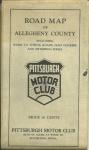 ROAD MAP of ALLEGHENY COUNTY PGH MOTOR CLUB,1937