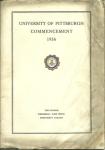 U. OF PITTSBURGH COMMENCEMENT BROCHURE 1936