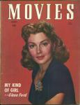 MOVIES MAGAZINE APRIL,1947 LANA TURNER