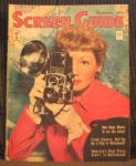 SCREEN GUIDE MAG, SEPTEMBER,1943 CLAUDETTE COLBERT