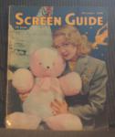 SCREEN GUIDE MAG, DECEMBER,1945 BETTY HUTTON