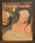 SCREEN GUIDE MAG, FEB, 1947 PAULETTE GODDARD BATHES